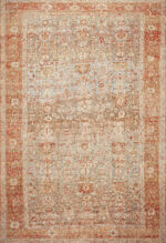 Sun-Washed Grandeur - Vintage Persian Bakhtiari Rug in Light Blue