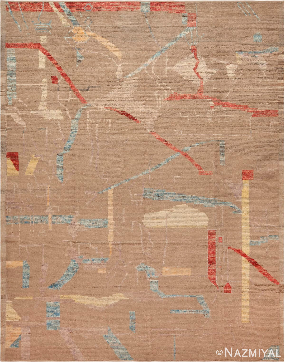 21st Century Modern Abstract Design Rug 12332 by Nazmiyal Antique Rugs