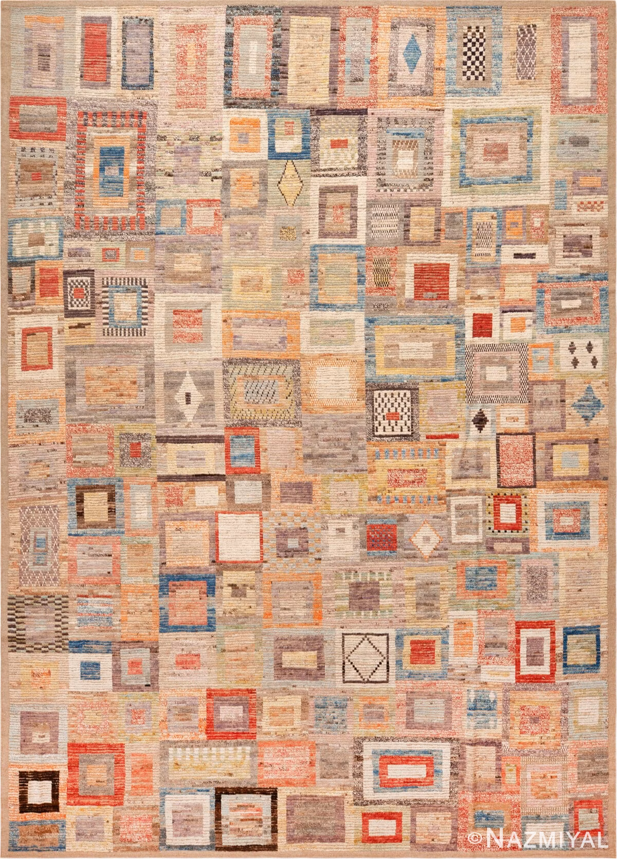 Artful Composition Elegant Modern Rug 12331 by Nazmiyal Antique Rugs