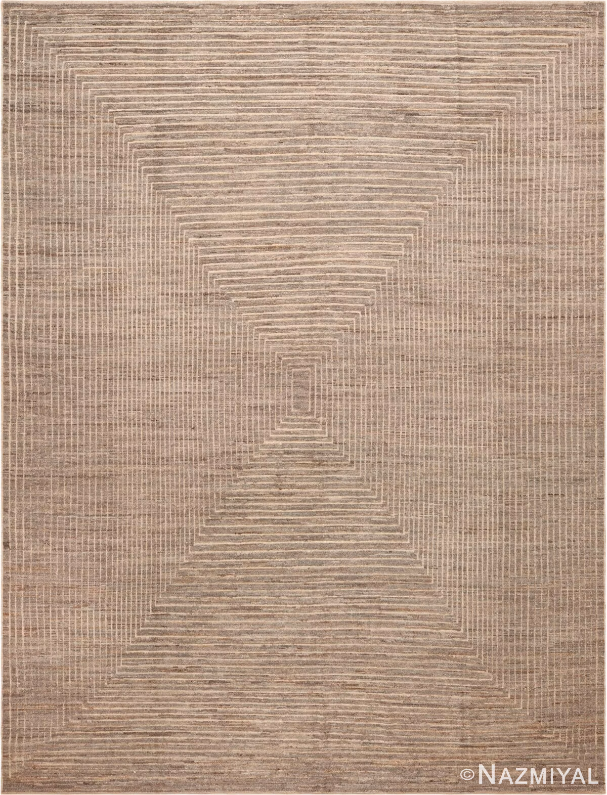 Contemporary Chic Neutral Tones 12329 by Nazmiyal Antique Rugs
