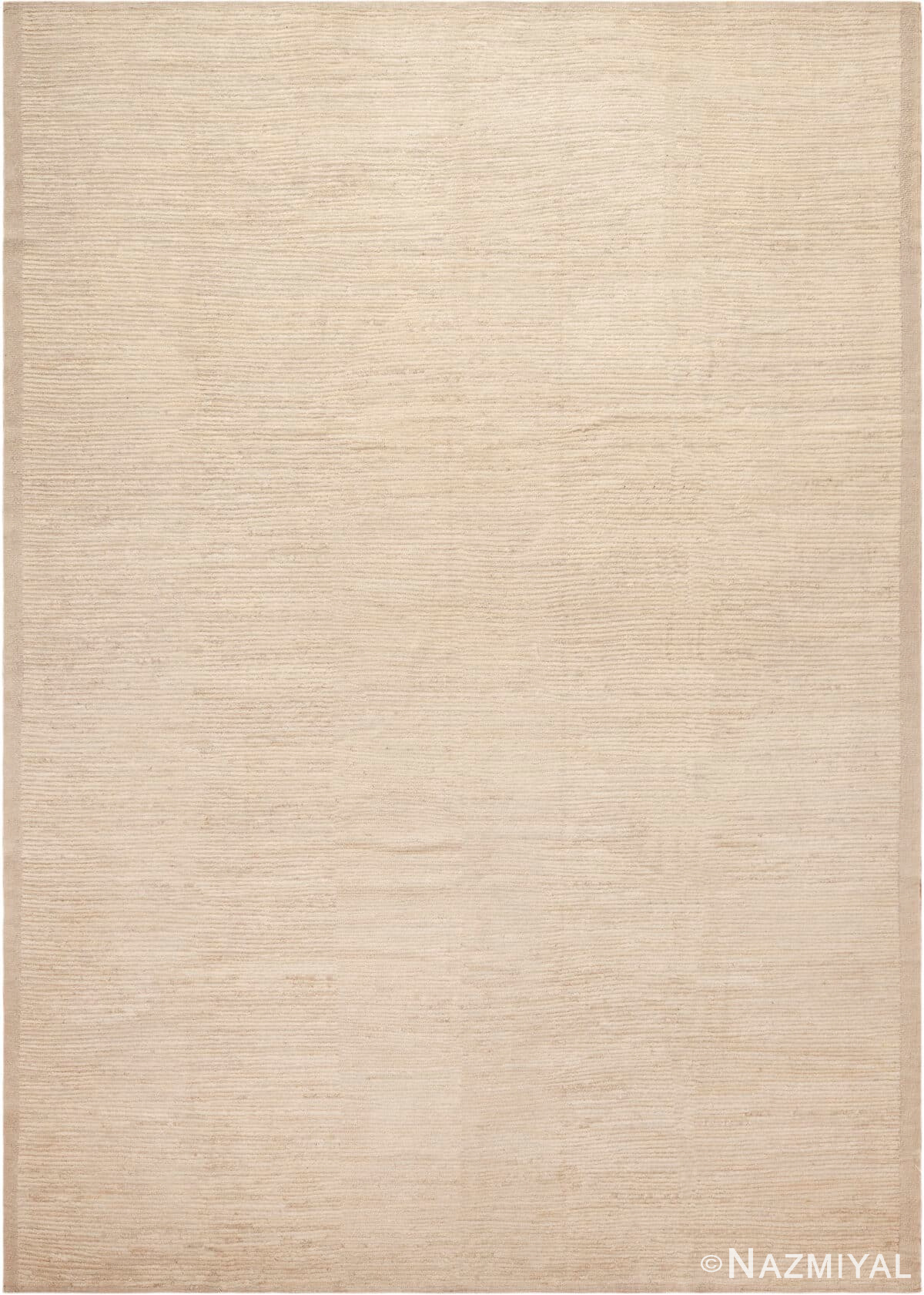 Contemporary Minimalistic Neutral Rug 12336 by Nazmiyal Antique Rugs