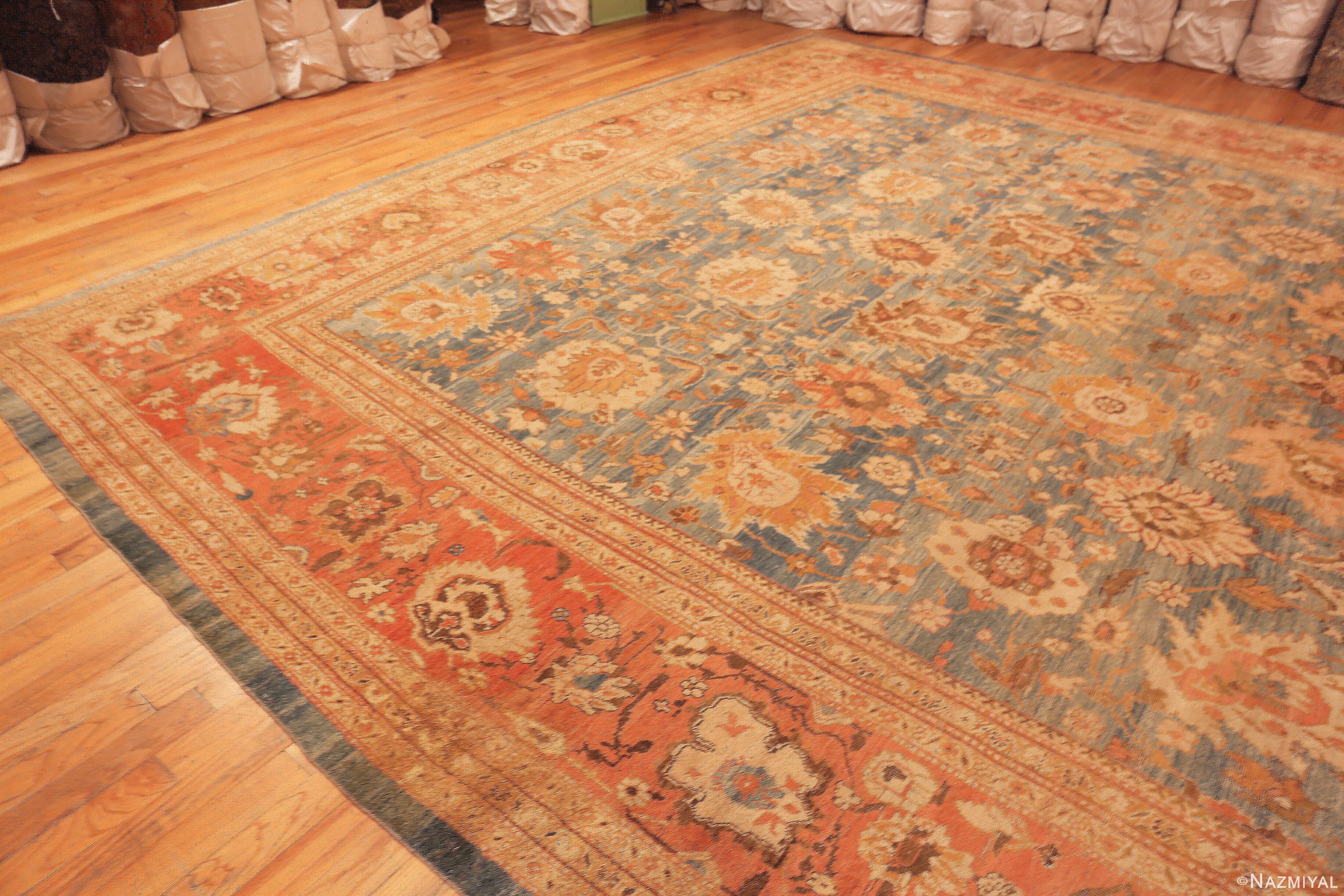 Oversized Antique Persian Ziegler Sultanabad Rug 73505 Nazmiyal