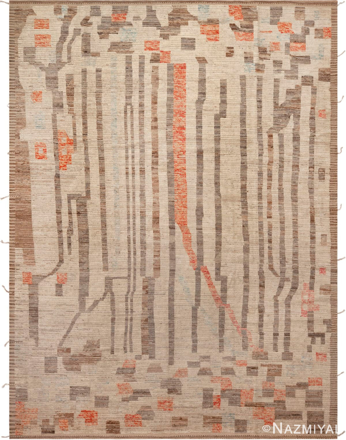 Modern Abstract Artisan Design Rug 12335 by Nazmiyal Antique Rugs