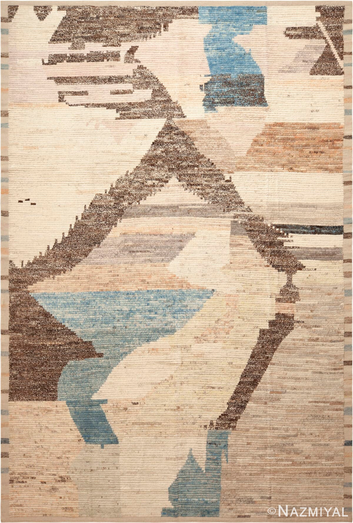 Modern Abstract Design Rug 12330 by Nazmiyal Antique Rugs