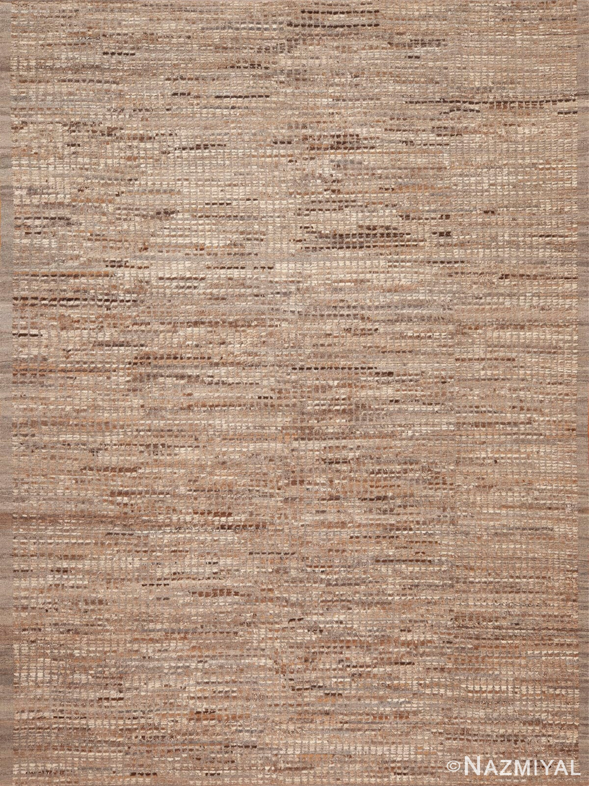 Modern Contemporary Beige Mocha Mousse Rug 12267 by Nazmiyal Antique Collection