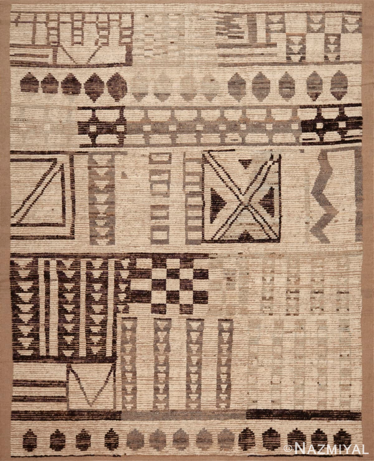 Modern Geometric Balkhi Rug 12260 by Nazmiyal Antique Collection