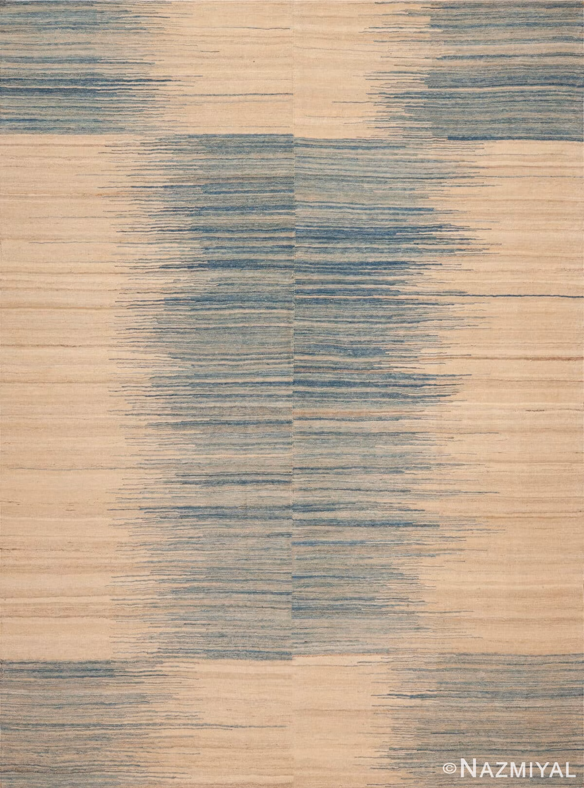 Modern Striped Design Kilim Rug 12342 by Nazmiyal Antique Rugs