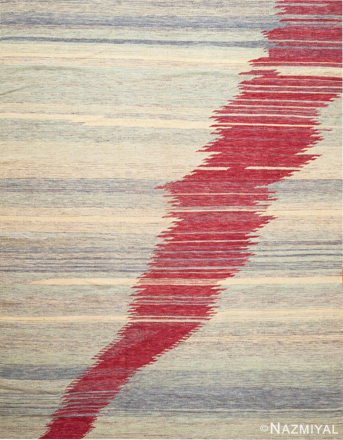Modern Swedish Style Kilim Rug 73500 by Nazmiyal Antique Rugs