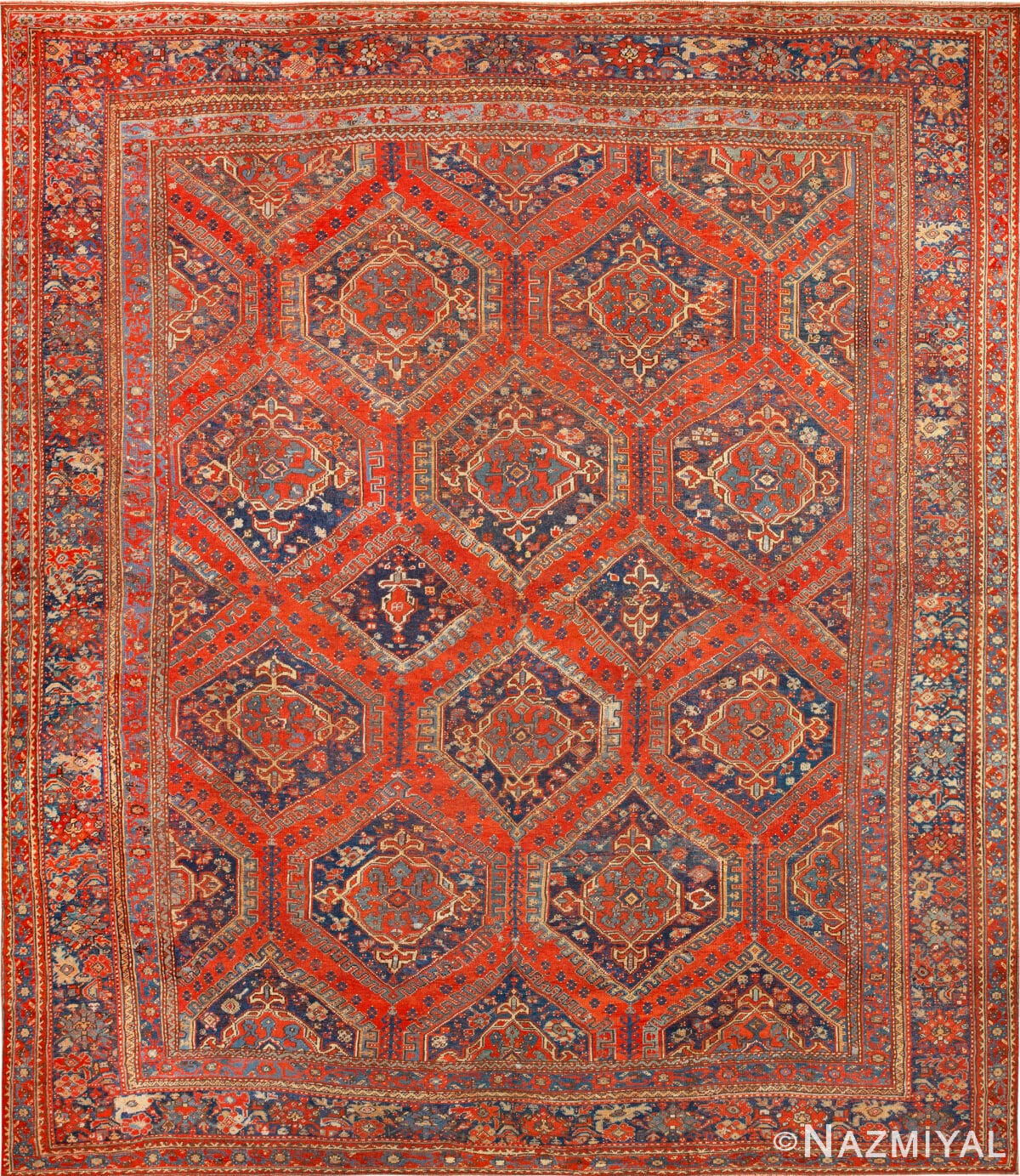 Oversized Antique Turkish Oushak Rug 73506 by Nazmiyal Antique Rugs