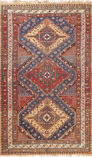 Antique Caucasian Soumak Kilim Rug 70309 by Nazmiyal Antique Rugs