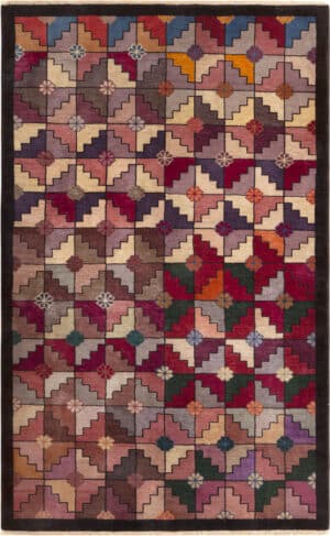Antique Art Deco Chinese Geometric Rug 73510 by Nazmiyal Antique Rugs