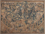 Antique Mythical Flemish Feuilles de Choux Tapestry 73586 by Nazmiyal Antique Rugs