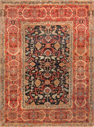 Antique Persian Farahan Rug 73594 by Nazmiyal Antique Rugs