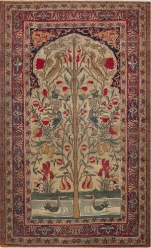 Antique Persian Kerman Tree Of Life Rug 73587 by Nazmiyal Antique Rugs