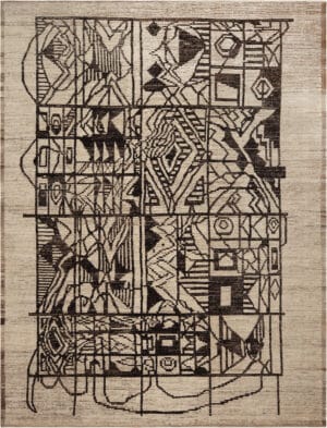 Artful Composition Abstract Design Modern Rug 12320 by Nazmiyal Antique Rugs