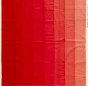 Vibrant Shades of Red Vintage Geometric Phantom Textile 47711 by Nazmiyal Antique Rugs