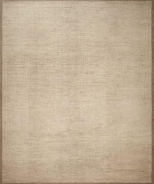 Stillness Framed Contemporary Swedish Inspired Solid Rug in Warm Neutrals 12006 by Nazmiyal Antique Collection