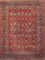 Large Antique Persian Kashan Rug 43628 by Nazmiyal Antique Rugs
