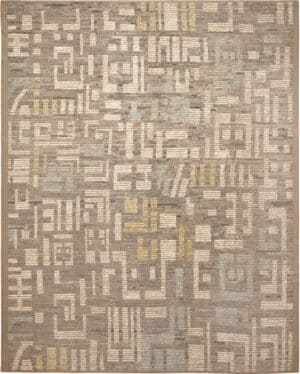 Modern Abstract Geometric Rug 12321 by Nazmiyal Antique Rugs