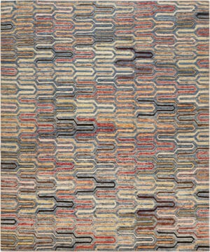 Modern Interlock Pattern Rug 12269 by Nazmiyal Antique Rugs