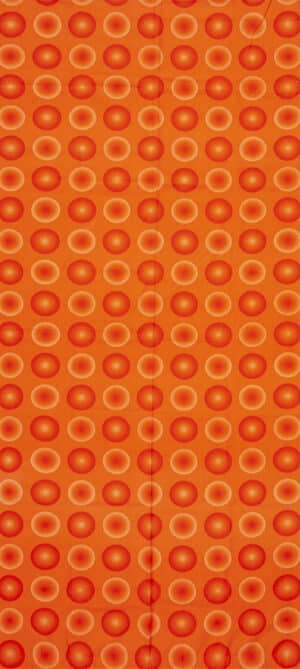 Vibrant Vintage Circle Pattern Scandinavian Verner Panton Textile 47819 by Nazmiyal Antique Rugs