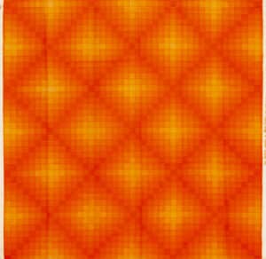 Vividly Orange Vintage Scandinavian Verner Panton Textile Mira Spectrum 47745 by Nazmiyal Antique Rugs