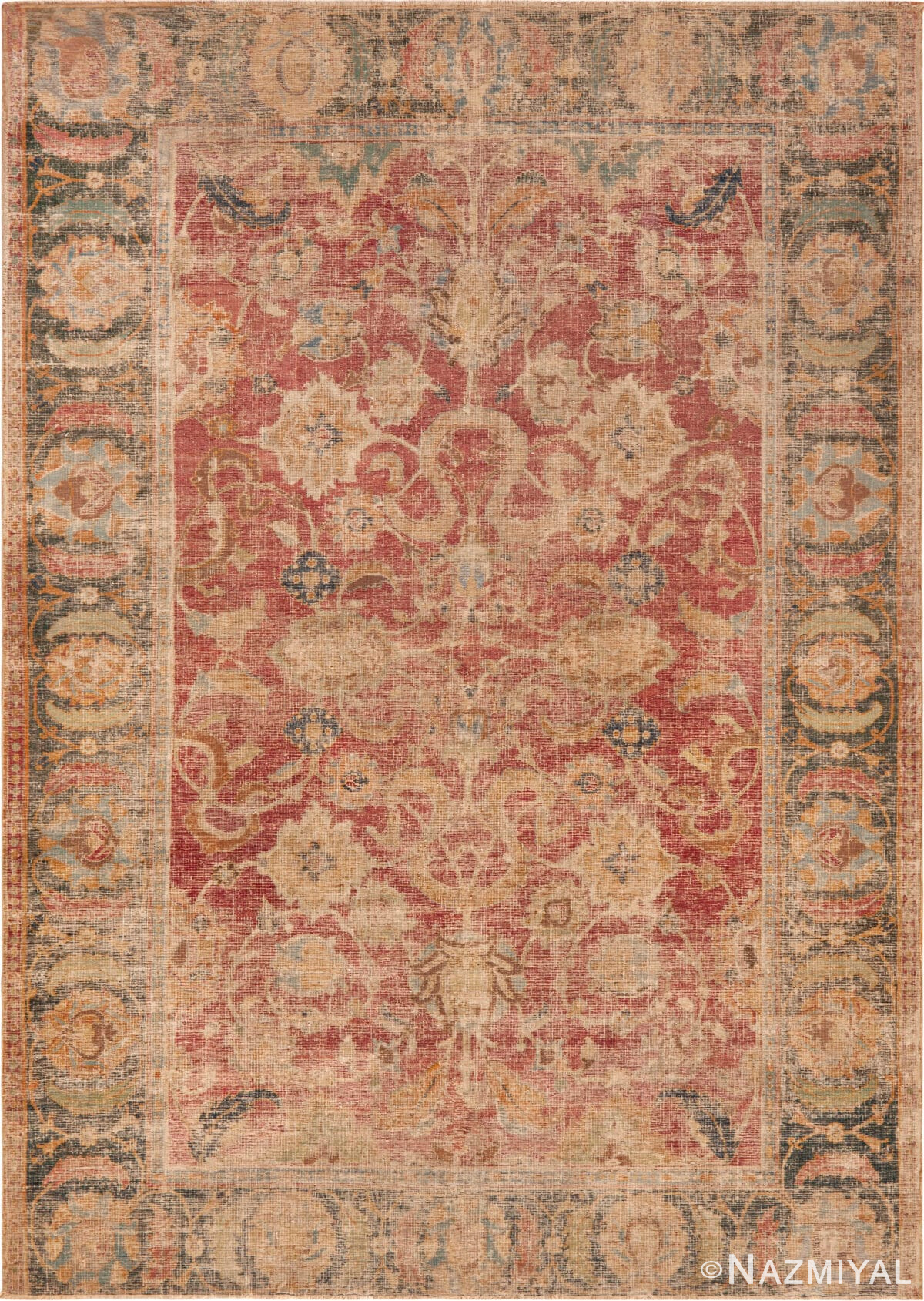 17th Century Antique Persian Isfahan Rug 73476 by Nazmiyal Antique Rugs