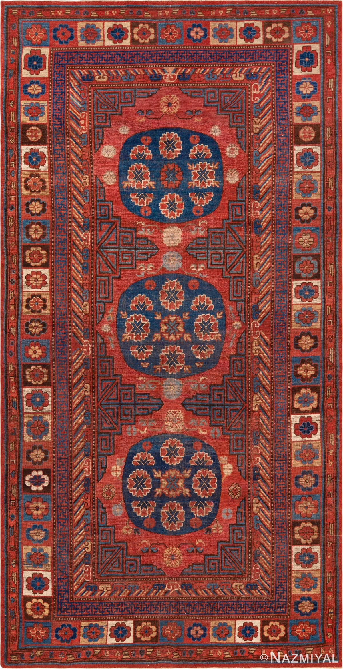 Antique East Turkestan Khotan Rug 73119 by Nazmiyal Antique Rugs