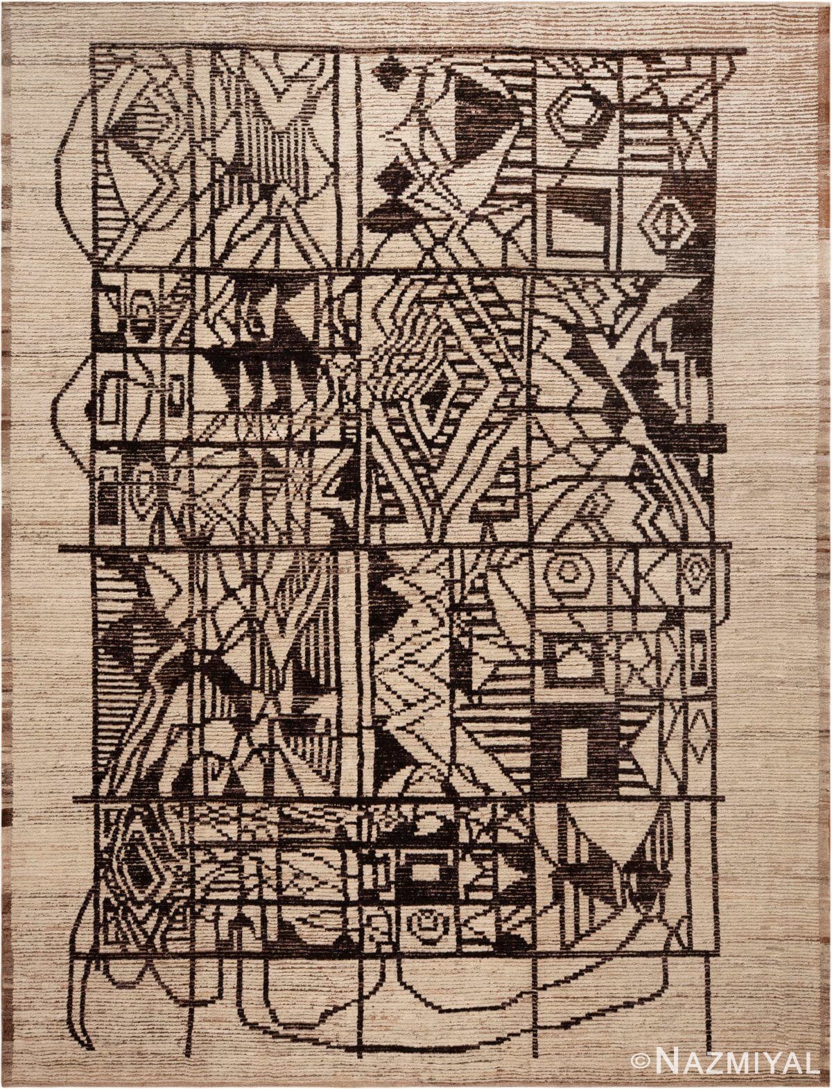 Artful Composition Abstract Design Modern Rug 12320 by Nazmiyal Antique Rugs