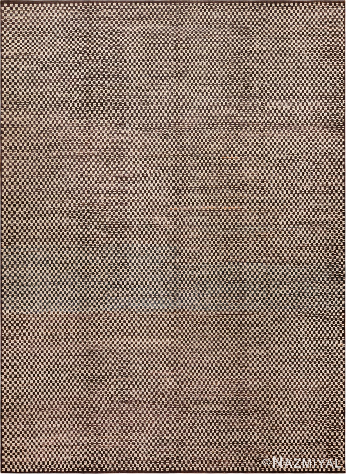 Contemporary Checkboard Design Rug 12327 by Nazmiyal Antique Rugs