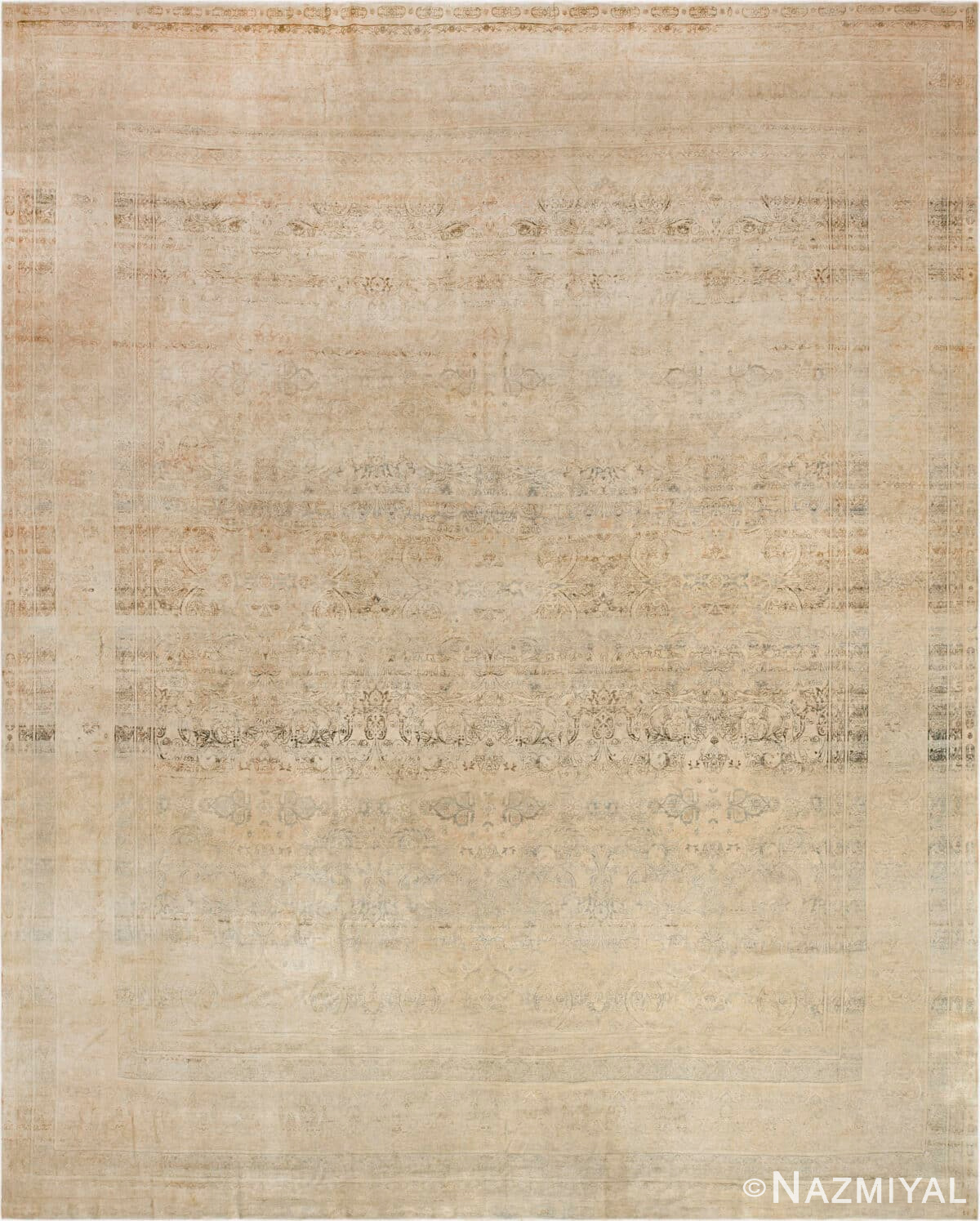 Large Antique Persian Kerman Rug 43615 by Nazmiyal Antique Rugs