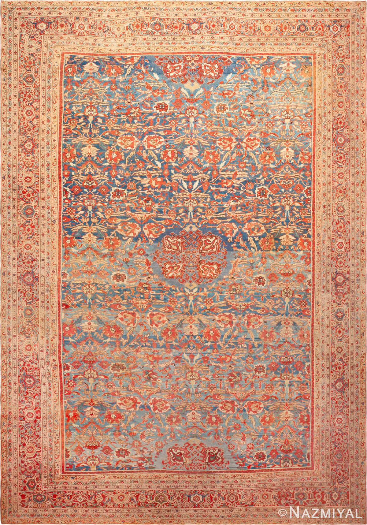 Large Antique Persian Sultanabad Rug 73592 by Nazmiyal Antique Rugs