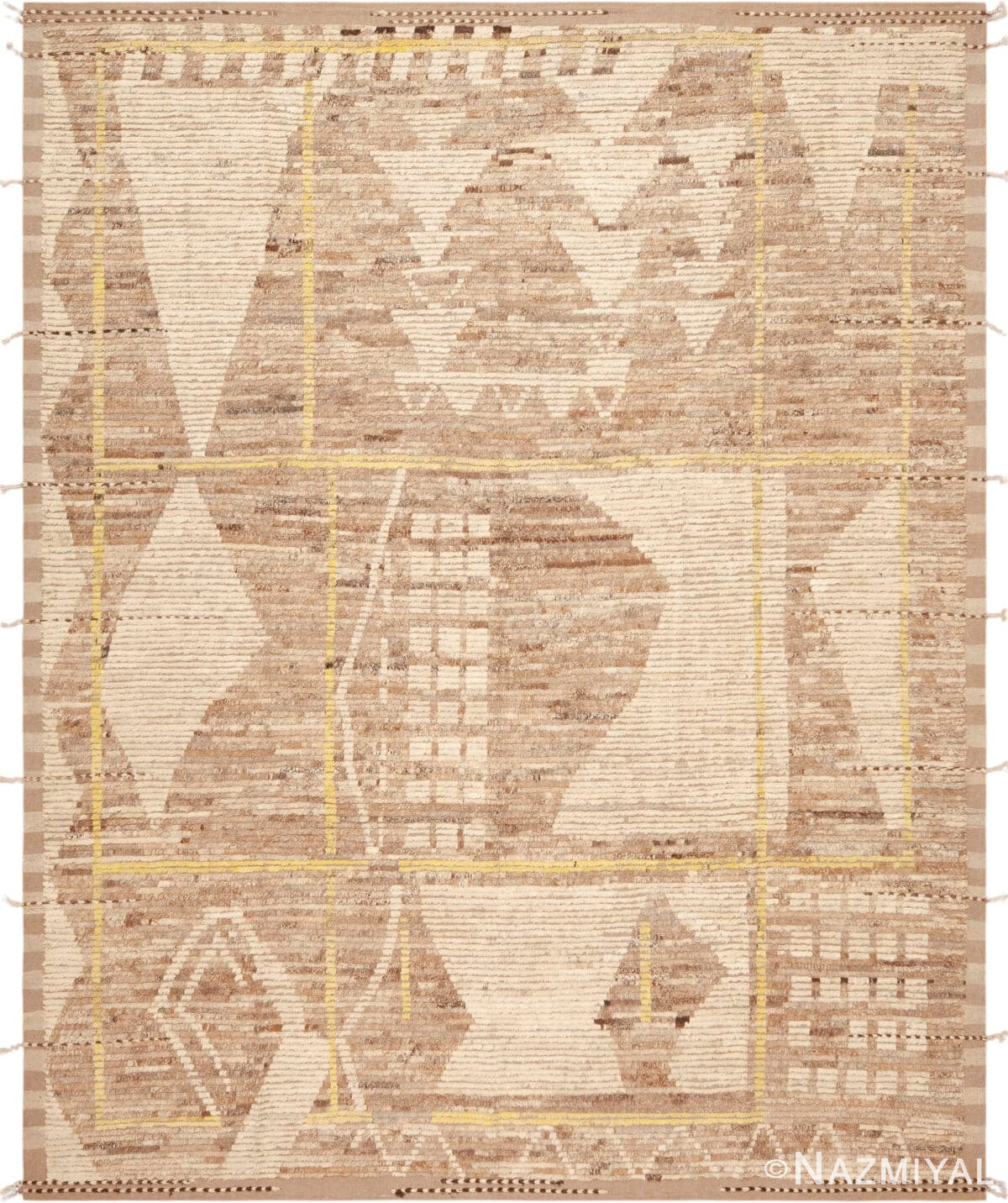 Modern Contemporary Abstract Motifs Rug 12324 by Nazmiyal Antique Rugs