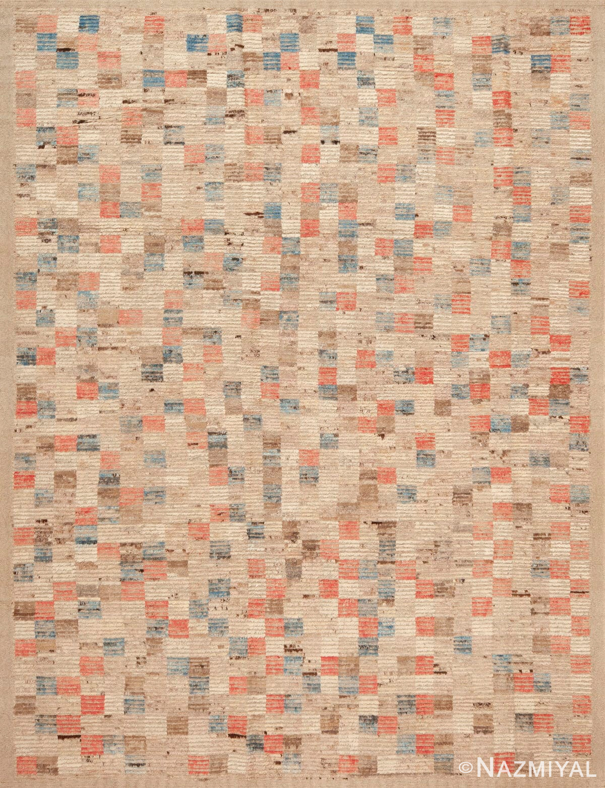 Modern Contemporary Geometric Rug 12276 by Nazmiyal Antique Rugs