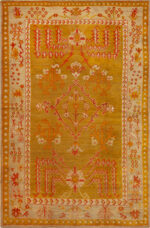 Antique Turkish Oushak Rug 73624 by Nazmiyal Antique Rugs