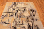 Cubist-Style Vintage Rug After Pablo Picasso's 'La Paloma Con Guisantes' 73580 by Nazmiyal Antique Rugs Cubist-Style Vintage Rug After Pablo Picasso's 'La Paloma Con Guisantes' 73580 by Nazmiyal Antique Rugs