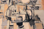 Cubist-Style Vintage Rug After Pablo Picasso's 'La Paloma Con Guisantes' 73580 by Nazmiyal Antique Rugs Cubist-Style Vintage Rug After Pablo Picasso's 'La Paloma Con Guisantes' 73580 by Nazmiyal Antique Rugs