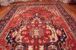 Large Antique Persian Heriz Serapi Rug 73640 by Nazmiyal Antique Rugs
