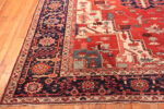 Large Antique Persian Heriz Serapi Rug 73640 by Nazmiyal Antique Rugs