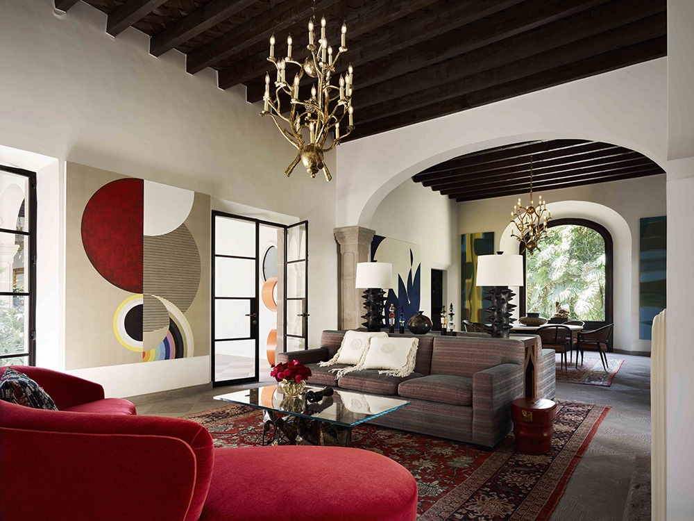 Rugs in Space Definition in Open Layouts by Nazmiyal Antique Rugs