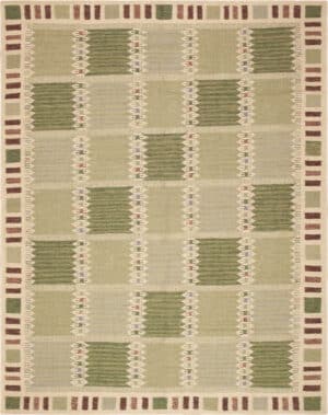 Swedish Inspired Geometric Modern Kilim Rug 73608 by Nazmiyal Antique Rugs