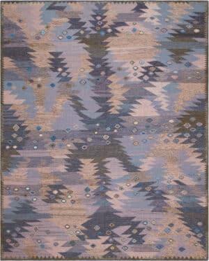 Swedish Style Modern Kilim Rug 73607 by Nazmiyal Antique Rugs