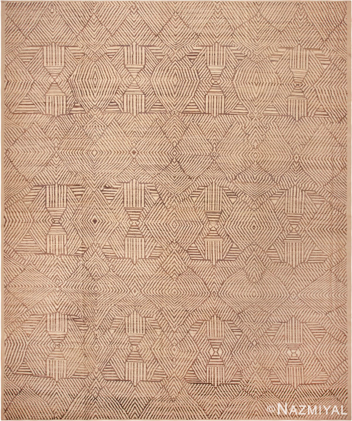 Large Modern Neutral Tones Rug 11763 by Nazmiyal Antique Rugs