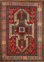 Antique Caucasion Sewan Kazak Geometric Rug Antique Caucasion Sewan Kazak Geometric Rug 73695 by Nazmiyal Antique Rugs