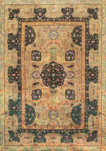 Antique Large European Flower Rug 73645 by Nazmiyal Collection