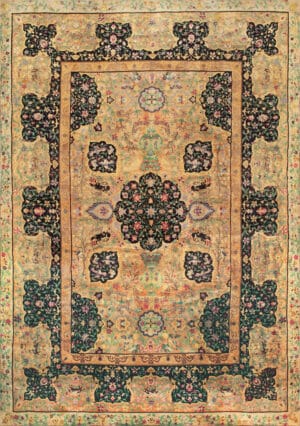 Antique Large European Flower Rug 73645 by Nazmiyal Collection