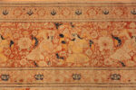 Antique Persian Rabriz Haji Jalili Hunting Scene Rug With Botanical Garden Motif Boarder 73697 by Nazmiyal Antique Rugs