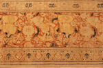 Antique Persian Rabriz Haji Jalili Hunting Scene Rug With Botanical Garden Motif Boarders 73697 by Nazmiyal Antique Rugs