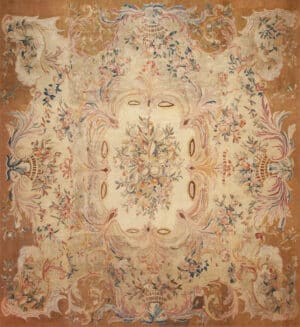 Eighteen Century French Floral Aubusson 73671 by Nazmiyal Antique Collection