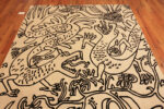 Vintage Mythic Garden Dragon Motif Rug – Bold, Playful, and Collectible 73682 by Nazmiyal Antique Collection
